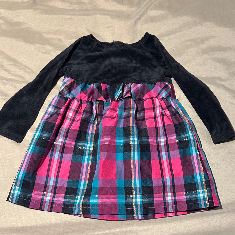 Healthtex Black Velvet Infant Dress